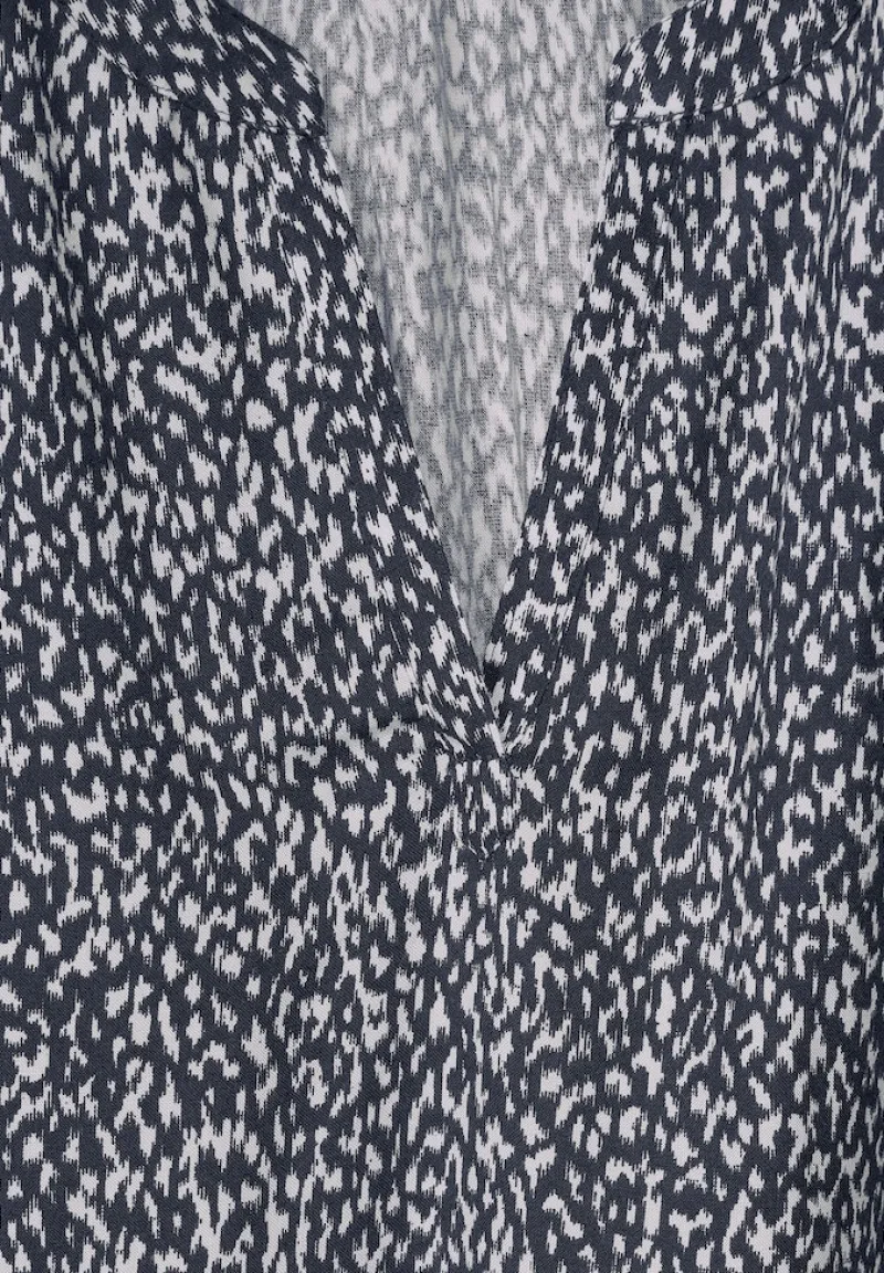 Street One Blusen*Shirtbluse mit Minimalprint deep blue