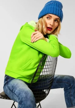 Street One Pullover & Sweatshirts*Shirtjacke mit Kapuze shiny apple green