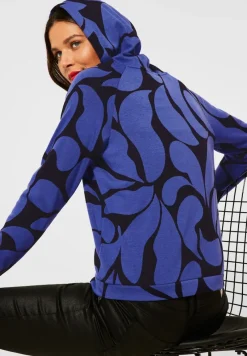 Street One Pullover & Sweatshirts*Shirtjacke mit Print eminent blue