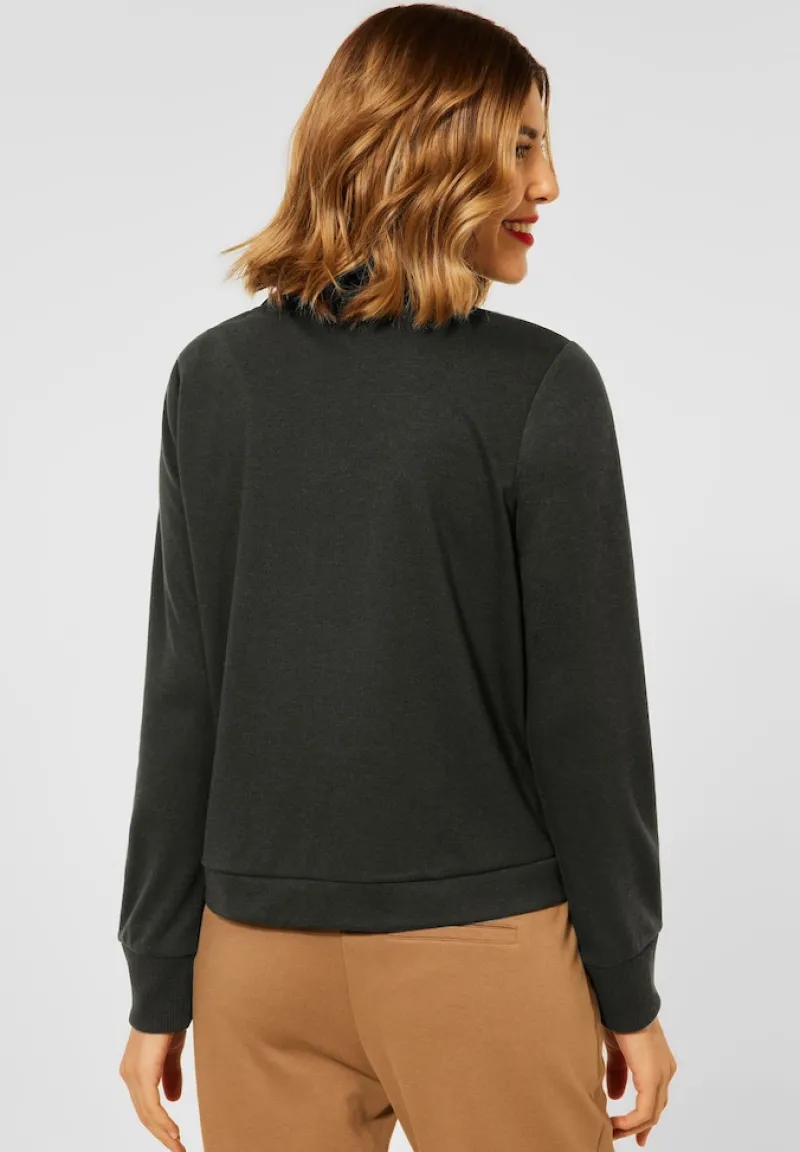 Street One Pullover & Sweatshirts*Shirtjacke mit Zipper bassy olive