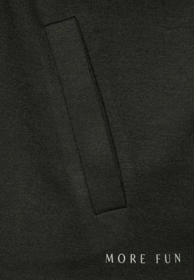 Street One Pullover & Sweatshirts*Shirtjacke mit Zipper bassy olive