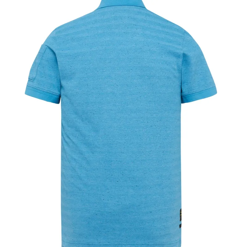 PME Legend Shirts|Big Boys*Short sleeve polo light pique cold dye blue