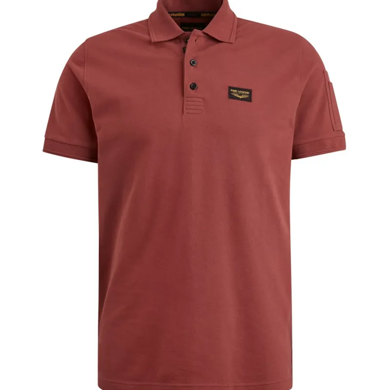 PME Legend Shirts|Big Boys*Short sleeve polo Trackway Spiced Apple