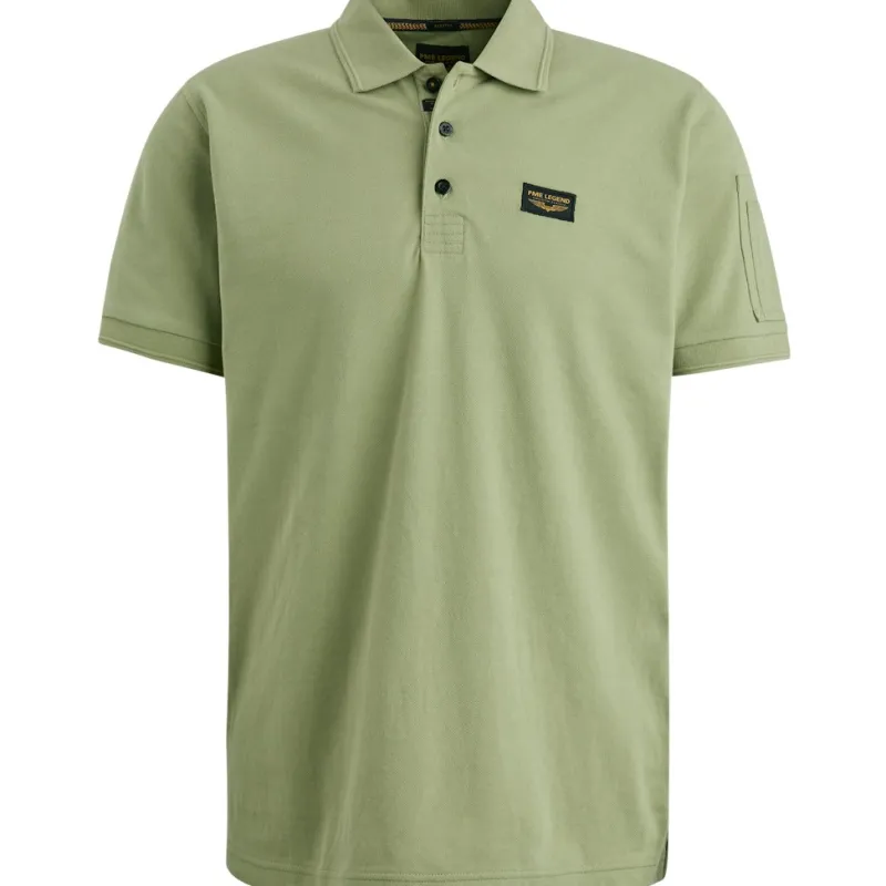PME Legend Shirts|Big Boys*Short sleeve polo Trackway sage