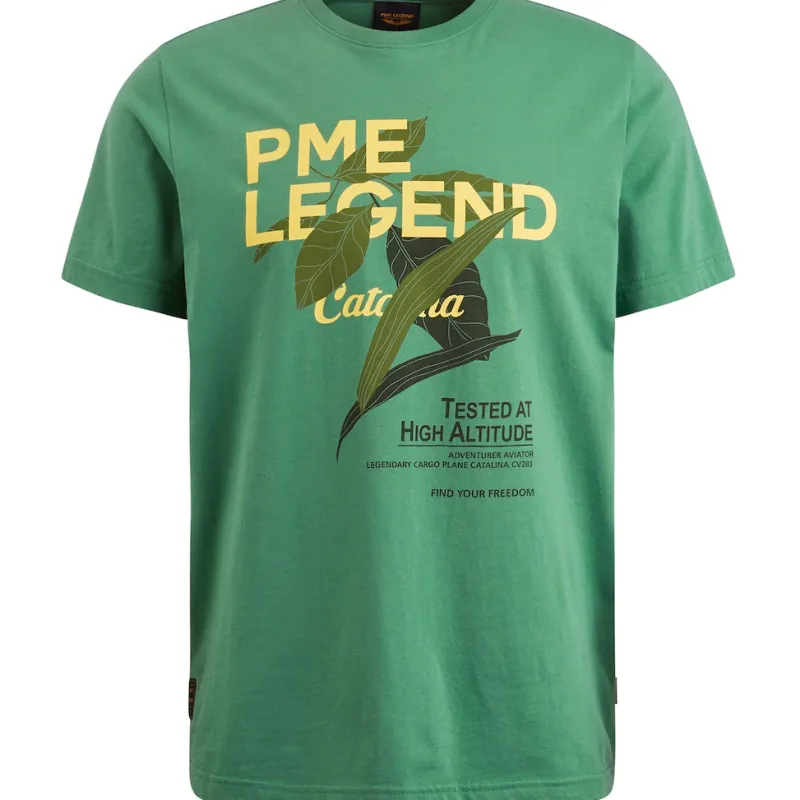 PME Legend Shirts|Big Boys*Short sleeve r-neck single jersey comfrey