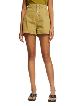 Edc Shorts*Shorts mit Knopfleiste olive