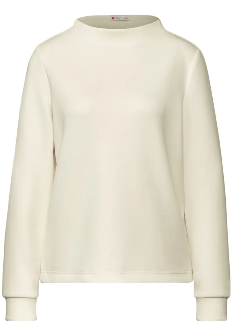 Street One Shirts*Silk-Look Shirt lucid white