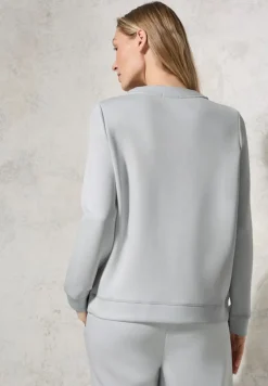 Cecil Pullover & Sweatshirts*Silk-Look Sweater mit Print platinum grey