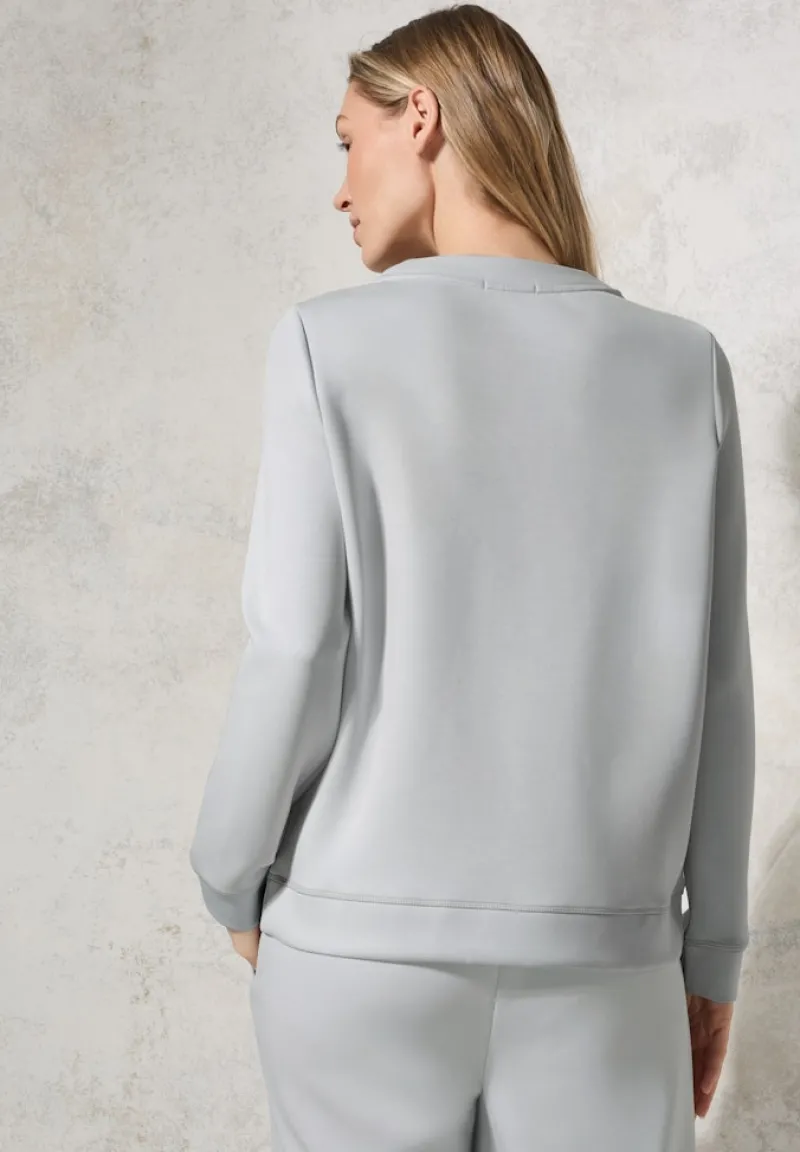 Cecil Pullover & Sweatshirts*Silk-Look Sweater mit Print platinum grey