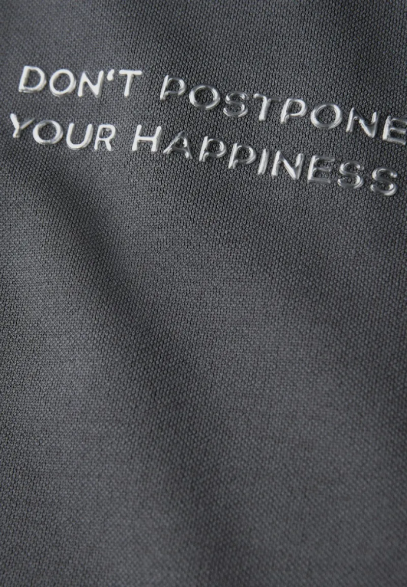 STREET ONE STUDIO Shirts*Silk-Look Top mit Wording dusted grey