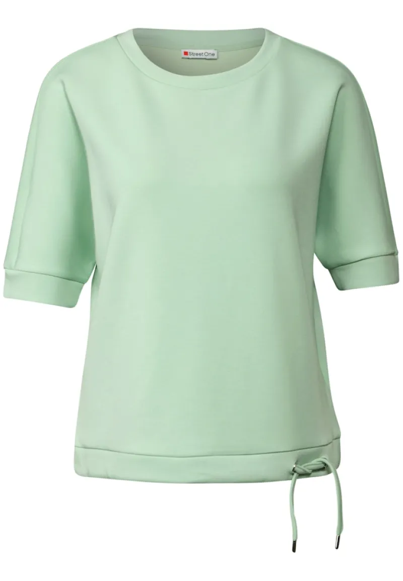 Street One Shirts*Silk-Look T-Shirt milky green