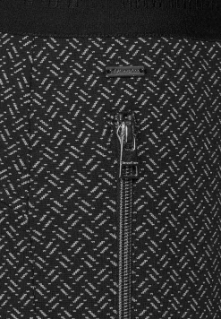 Street One Hosen*Skinny Fit Hose in Jacquard Black