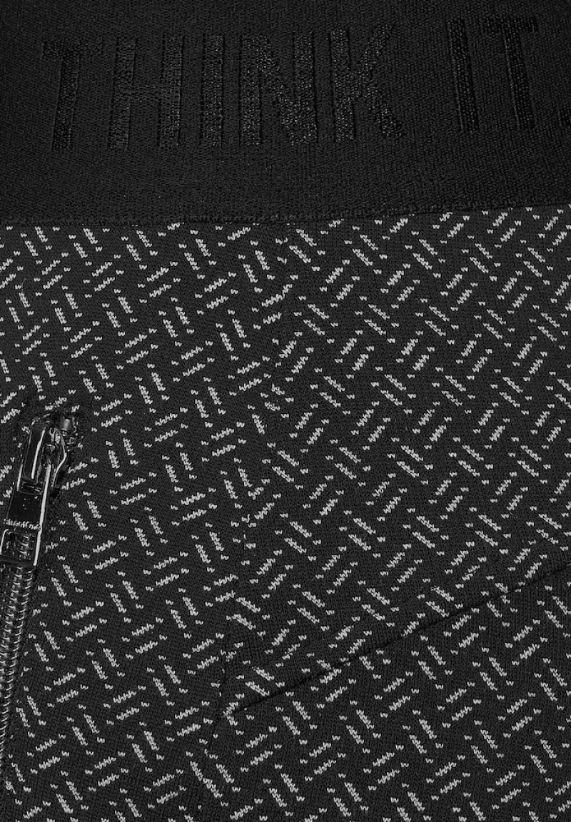 Street One Hosen*Skinny Fit Hose in Jacquard Black