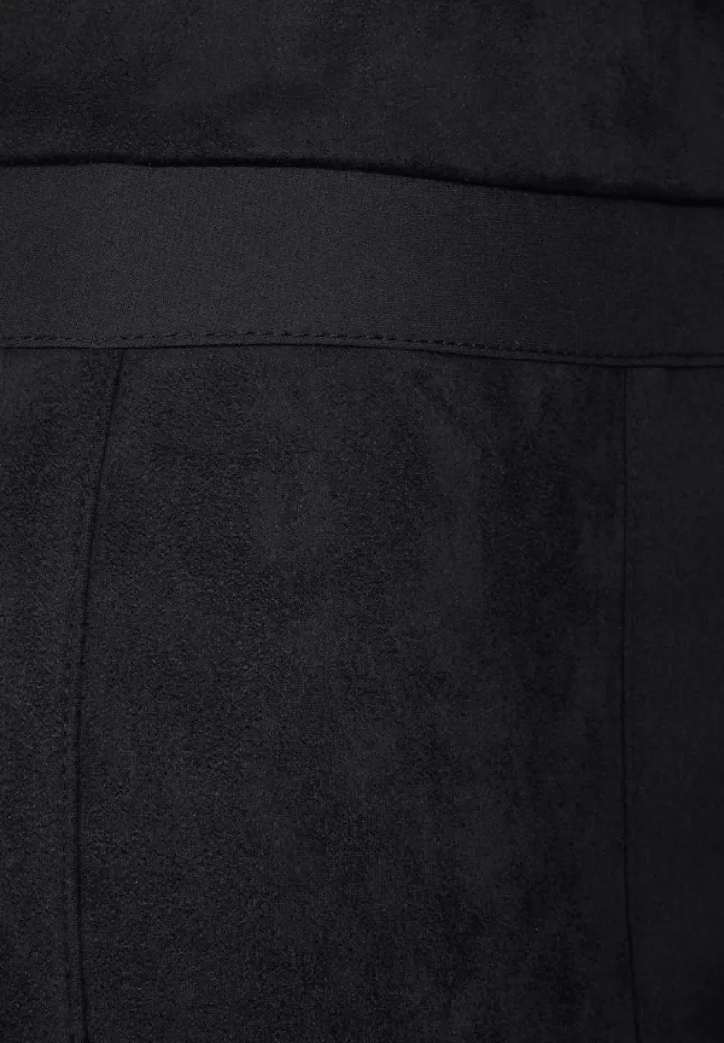 Street One Hosen*Skinny Fit Materialmix Hose Black