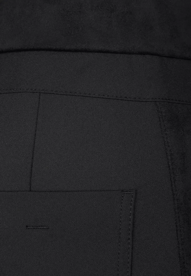 Street One Hosen*Skinny Fit Materialmix Hose Black