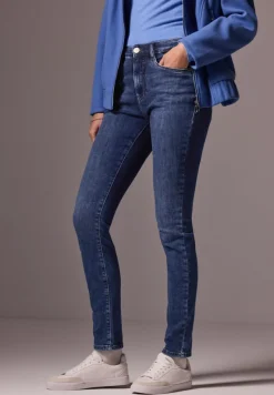 STREET ONE STUDIO Jeans*Skinny Jeans dark blue washed