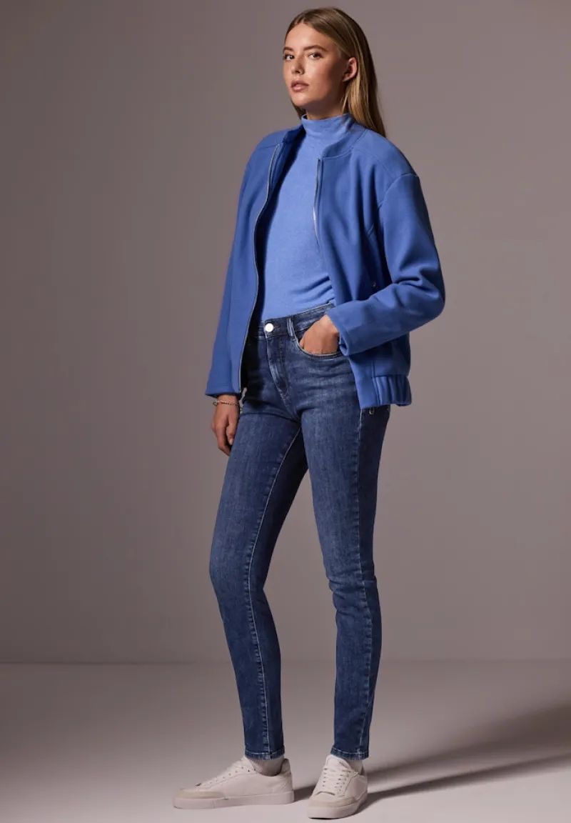 STREET ONE STUDIO Jeans*Skinny Jeans dark blue washed