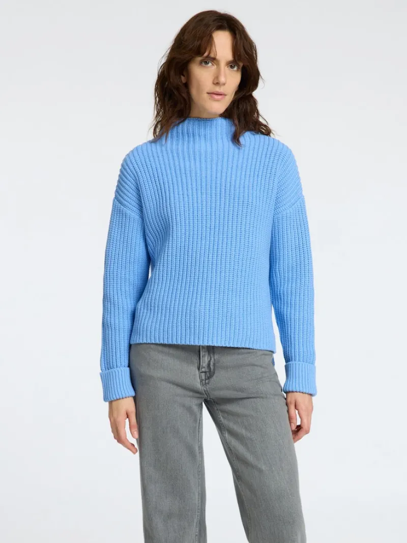 Selected Pullover & Sweatshirts*SLFSELMA LS KNIT PULLOVER NOOS cornflower blue