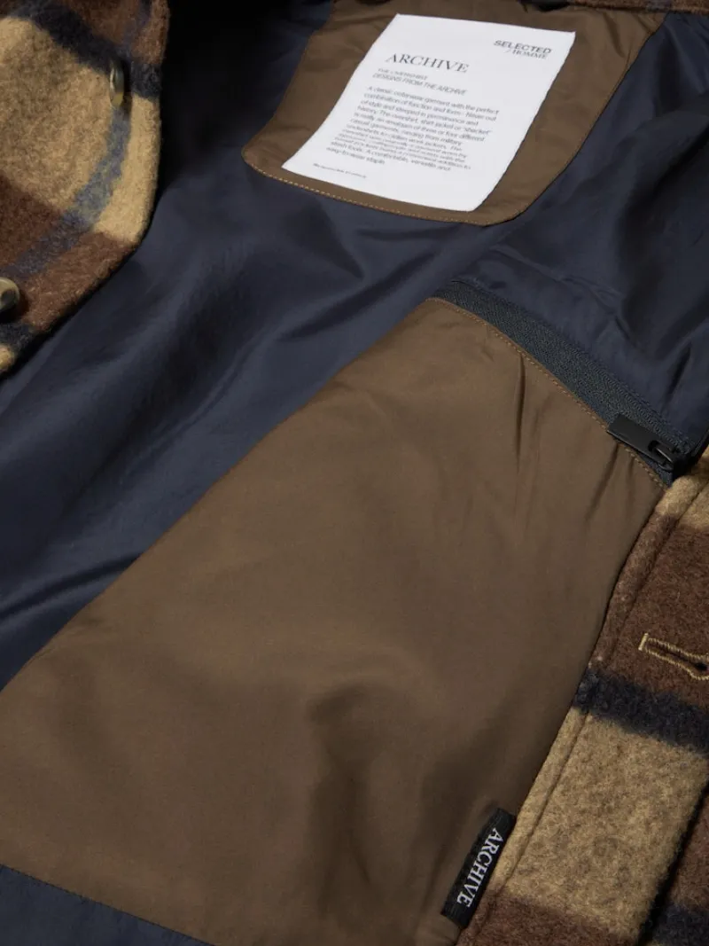 Selected Hemden*SLHARCHIVE OVERSHIRT NOOS Ermine