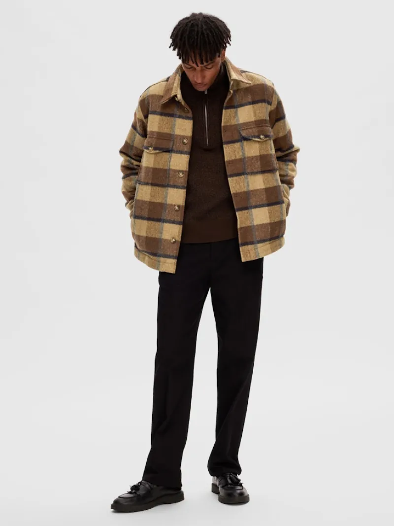 Selected Hemden*SLHARCHIVE OVERSHIRT NOOS Ermine