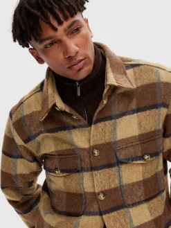 Selected Hemden*SLHARCHIVE OVERSHIRT NOOS Ermine