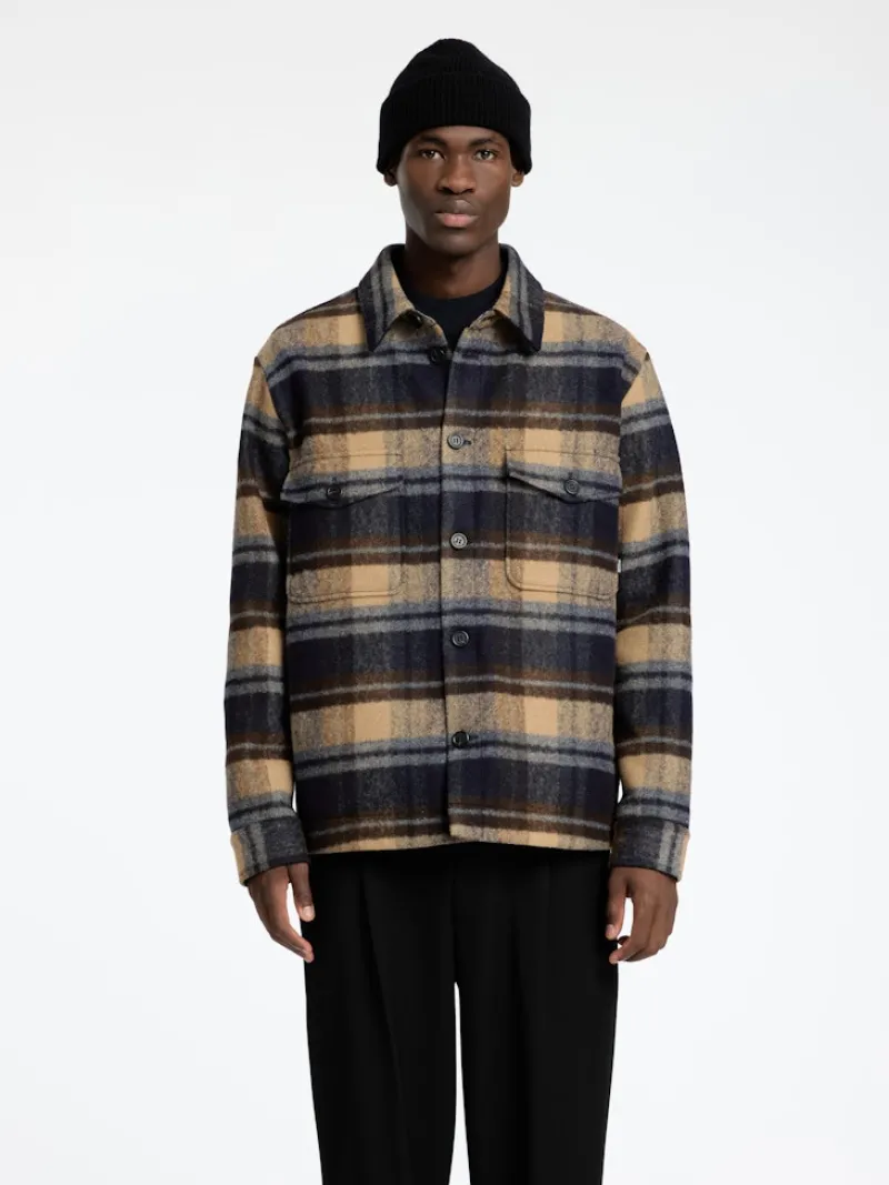 Selected Jacken*SLHARCHIVE OVERSHIRT NOOS Sky Captain