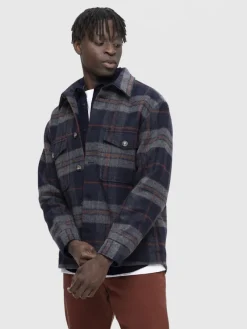 Selected Hemden*SLHARCHIVE OVERSHIRT NOOS Navy Blazer