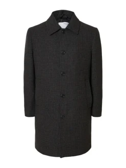 Selected Jacken*SLHARCHIVE WOOL BLEND CAR COAT dark grey
