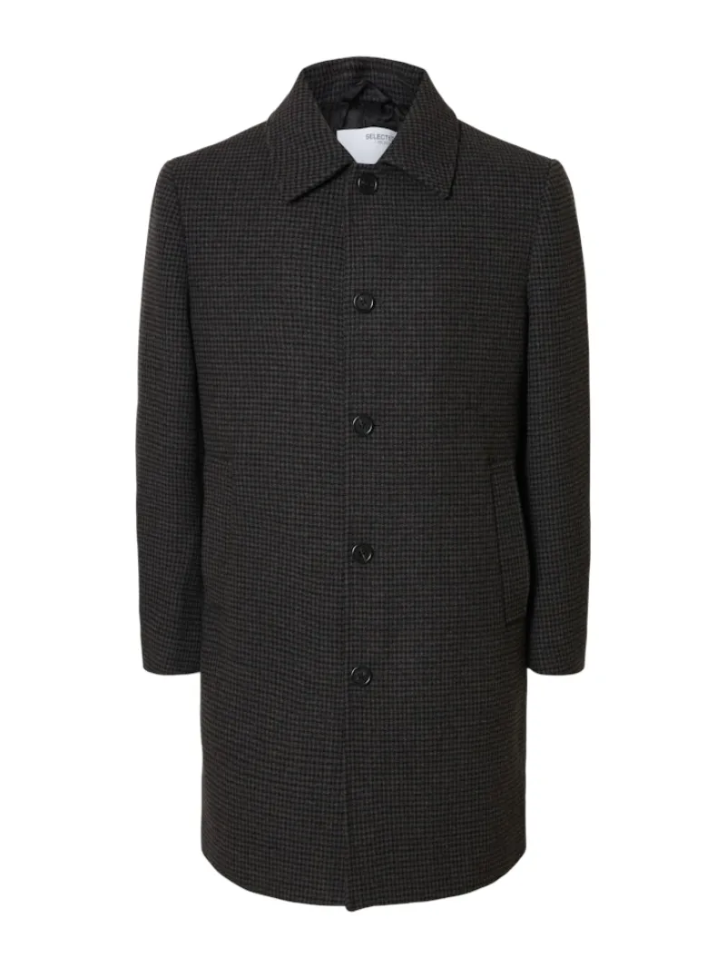 Selected Jacken*SLHARCHIVE WOOL BLEND CAR COAT dark grey