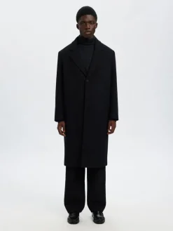 Selected Pullover & Sweatshirts*SLHDANE LS KNIT STRUCTURE ROLL NECK NOOS Sky Captain