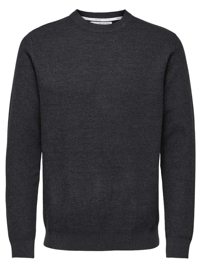 Selected Pullover & Sweatshirts*SLHEKLON LS KNIT CREW W CAMP Phantom