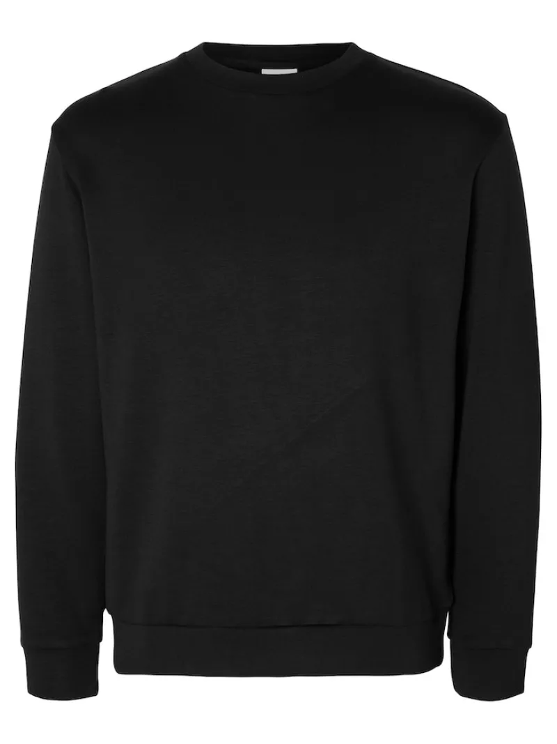 Selected Pullover & Sweatshirts*SLHEMANUEL SOFT CREW NECK SWEAT NOOS Black