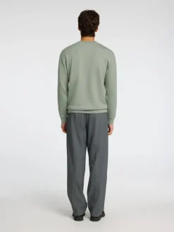 Selected Pullover & Sweatshirts*SLHEMANUEL SOFT CREW NECK SWEAT NOOS iceberg green