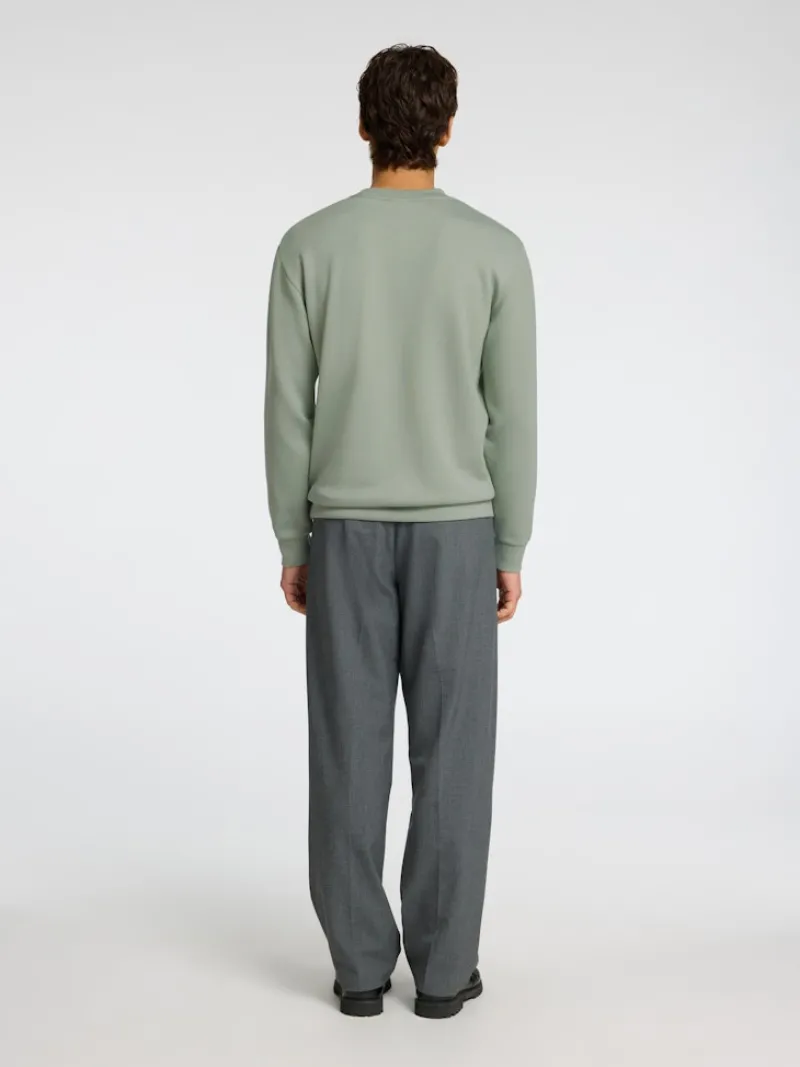 Selected Pullover & Sweatshirts*SLHEMANUEL SOFT CREW NECK SWEAT NOOS iceberg green