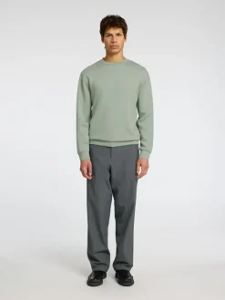 Selected Pullover & Sweatshirts*SLHEMANUEL SOFT CREW NECK SWEAT NOOS iceberg green