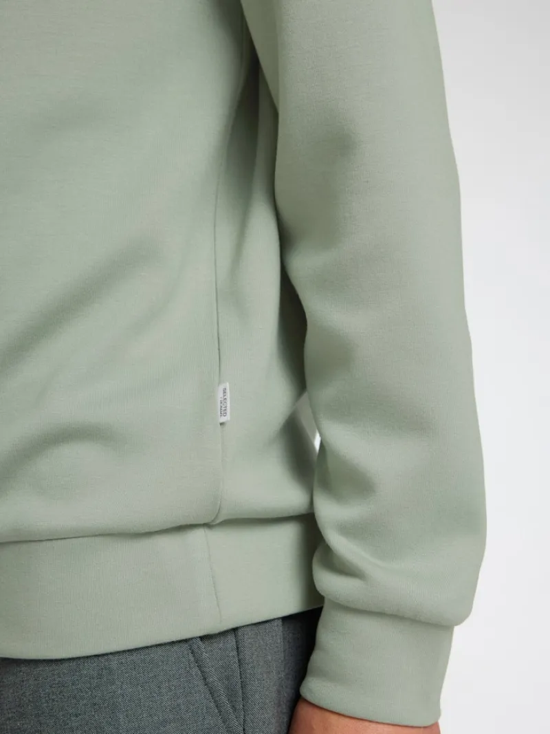 Selected Pullover & Sweatshirts*SLHEMANUEL SOFT CREW NECK SWEAT NOOS iceberg green