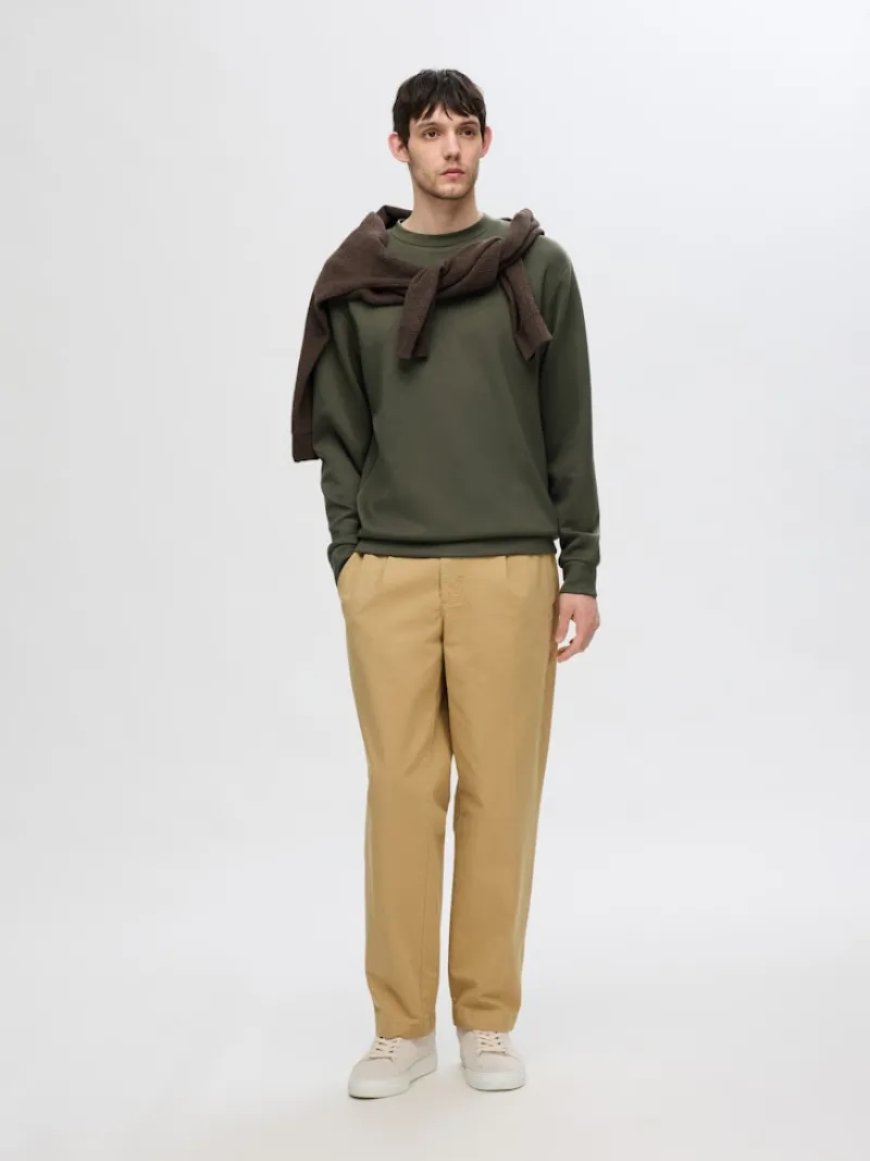 Selected Pullover & Sweatshirts*SLHEMANUEL SOFT CREW NECK SWEAT NOOS Forest Night