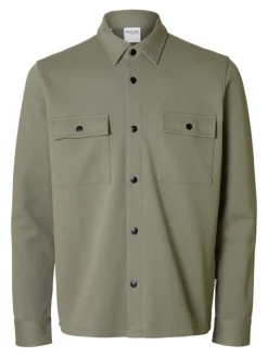 Selected Pullover & Sweatshirts*SLHJACKIE SWEAT JACKET NOOS vetiver