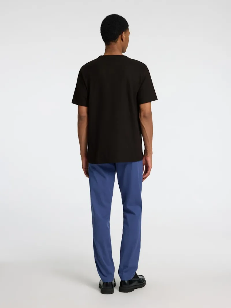 Selected Shirts*SLHJOSEPH PIQUE SS O-NECK TEE Black
