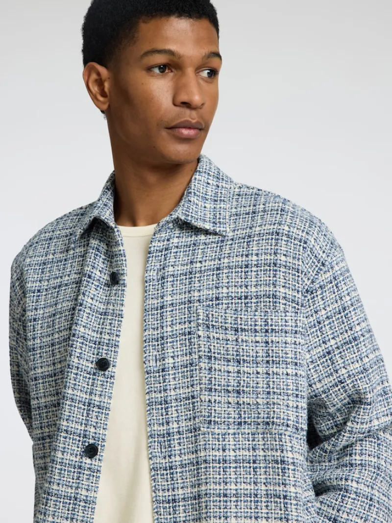 Selected Shirts*SLHJOSEPH PIQUE SS O-NECK TEE egret