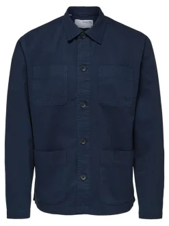 Selected Jacken*SLHLOOSETONY OVERSHIRT LS W NOOS Navy Blazer