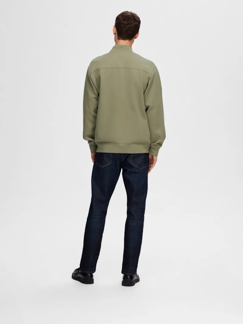 Selected Pullover & Sweatshirts*SLHMACK SWEAT BOMBER LS NOOS vetiver