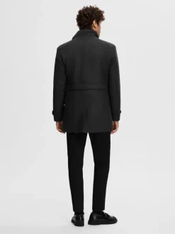 Selected Jacken*SLHNEW REUBEN COAT NOOS Black
