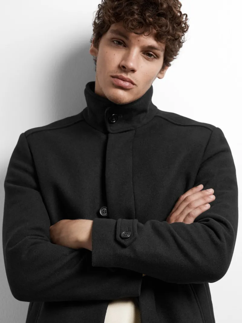 Selected Jacken*SLHNEW REUBEN COAT NOOS Black