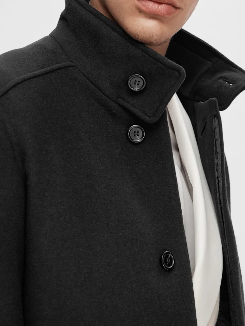Selected Jacken*SLHNEW REUBEN COAT NOOS Black