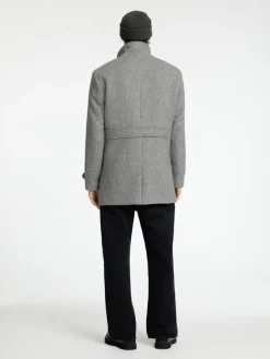 Selected Jacken*SLHNEW REUBEN COAT NOOS Light Grey Melange