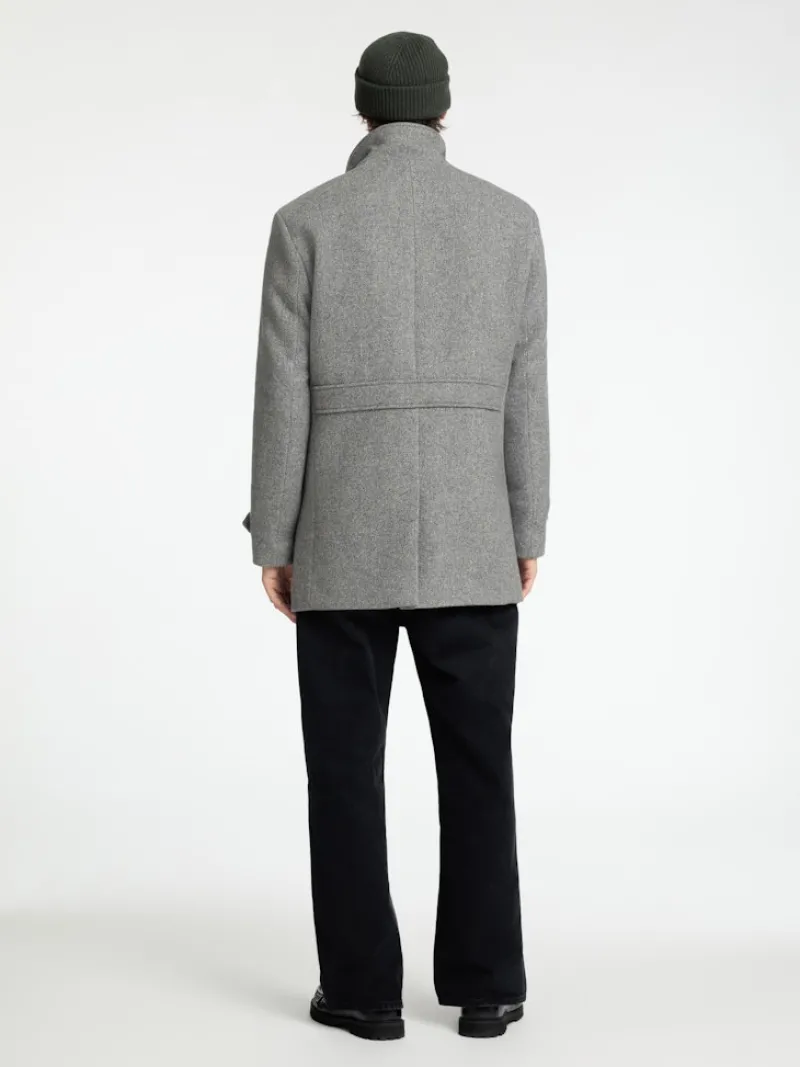 Selected Jacken*SLHNEW REUBEN COAT NOOS Light Grey Melange