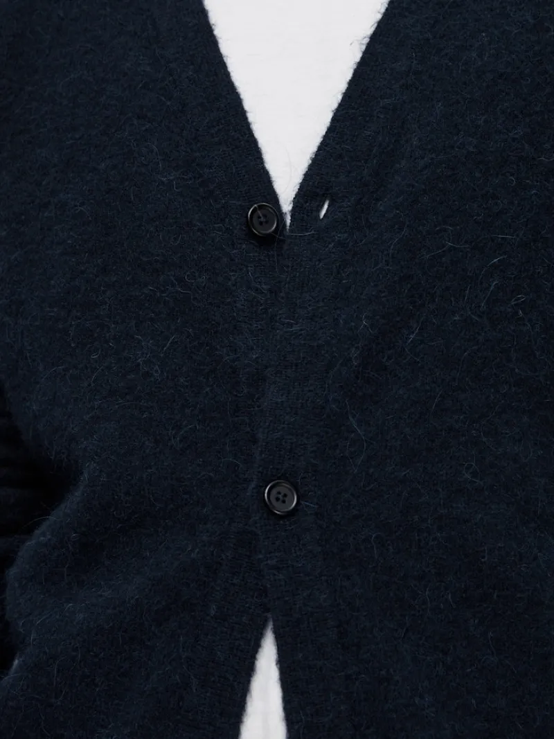 Selected Pullover & Sweatshirts*SLHRAI LS KNIT BUTTON CARDIGAN Sky Captain