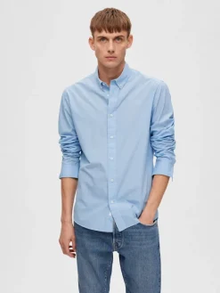 Selected Hemden*SLHREGDORE SHIRT LS W Cashmere Blue