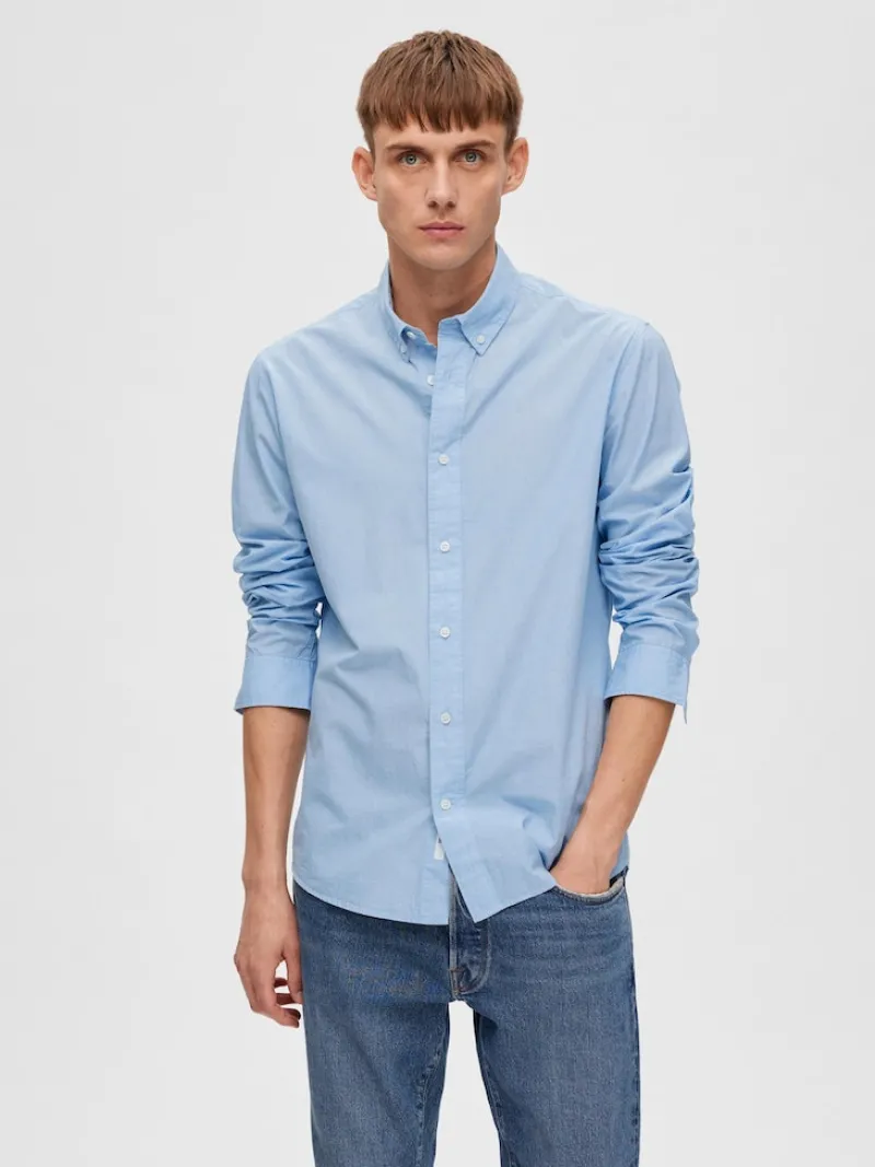 Selected Hemden*SLHREGDORE SHIRT LS W Cashmere Blue